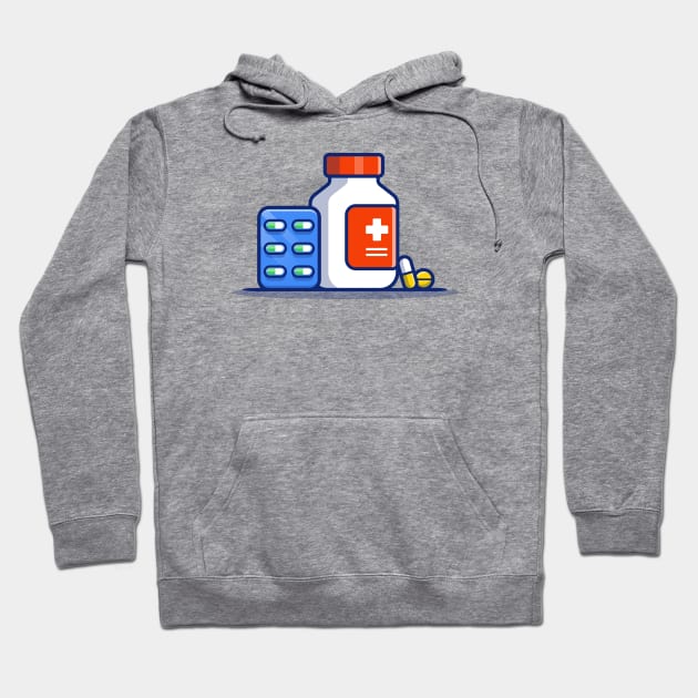 Medicine Jar And Pills Strip Hoodie by Catalyst Labs